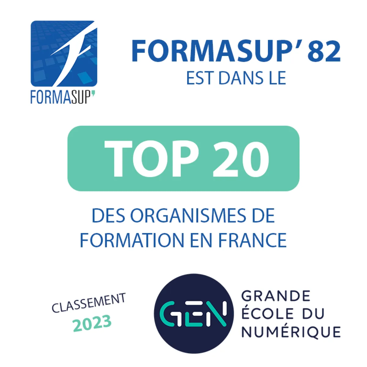 Formasup' 82 : Un Acteur Majeur dans le Top 20 des Organismes de Formation en 2023