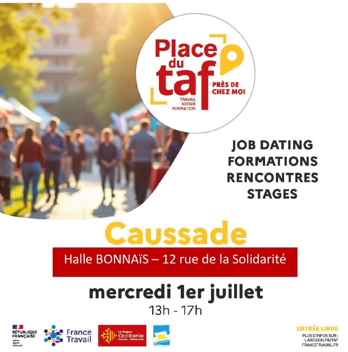 Alternance en Tarn-et-Garonne : Formasup' 82 vous donne rendez-vous à la Place du TAF de Caussade !